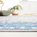 Load image into Gallery viewer, Safavieh Arizona Blanche Beige / Blue 2 ft. 6 in. x 8 ft. Indoor Machine Washable Runner
