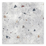 Charger l'image dans la visionneuse de galerie, Carreaux de sol et de mur en porcelaine Modamo Barreta Terrazzo gris clair mat, 66 cm x 66 cm (14,1 pi²/caisse)