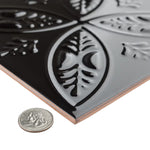 Charger l'image dans la visionneuse de galerie, Carreaux muraux en céramique Merola Tile Trend Black, 7 7/8 po x 7 7/8 po (9,24 pi²/caisse)