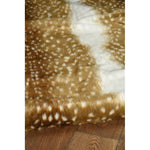 Load image into Gallery viewer, Linon Home Décor Products Faux Hide 5 ft. x 6 ft. 6 in. Antelope Beige & White Indoor Area Rug