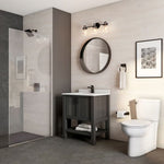 Charger l'image dans la visionneuse de galerie, Carreaux de porcelaine rectifiés Anatolia Vermont Graphite 12 po x 24 po