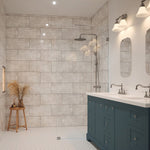 Load image into Gallery viewer, Jeffrey Court Heirloom White 10 in. x 20 in. Gloss Subway Ceramic Wall Tile (10.634 Sq. Ft./Case)