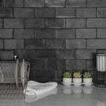 Load image into Gallery viewer, Merola Tile Chester Matte Nero 3 in. x 6 in. Ceramic Wall Tile (5.72 sq. ft./Case)