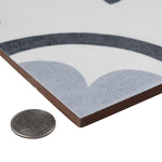 Charger l'image dans la visionneuse de galerie, Carreaux de sol et de mur en céramique Merola Tile Amberes Azul II, 13 po x 13 po (15,85 pi²/boîte)