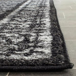 Charger l'image dans la visionneuse de galerie, Tapis d'intérieur carré Safavieh Adirondack Luther, noir/argent, 1,2 m x 1,2 m