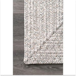 Load image into Gallery viewer, nuLOOM Braided Lefebvre Indoor/Outdoor Ivory 5 ft. x 8 ft. Area Rug
