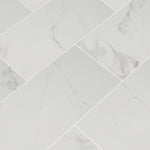 Charger l'image dans la visionneuse de galerie, Carreaux de porcelaine polie pour sol et mur, MSI Stone ULC Calacatta Gris, 24 po x 48 po (16 pi²/caisse)