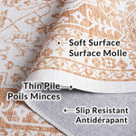 Load image into Gallery viewer, Safavieh Arizona Jannah Beige / Gold 2 ft. 6 in. x 8 ft. Indoor Machine Washable Runner