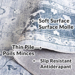 Load image into Gallery viewer, Safavieh Arizona Elsie Light Grey / Grey Green 2 ft. 6 in. x 8 ft. Indoor Machine Washable Runner