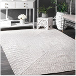 Load image into Gallery viewer, nuLOOM Braided Lefebvre Indoor/Outdoor Ivory 5 ft. x 8 ft. Area Rug