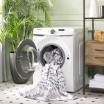 Charger l'image dans la visionneuse de galerie, Tapis de couloir d'intérieur lavable en machine Safavieh Arizona Blanca beige/anthracite 2 pi 6 po x 8 pi