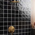 Load image into Gallery viewer, Ivy Hill Amagansett Black 2 in. x 8 in. Mixed Finish Ceramic Wall Tile – Zellige Look (5.38 sq. ft./Case)
