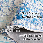 Load image into Gallery viewer, Safavieh Arizona Blanche Beige / Blue 2 ft. 6 in. x 8 ft. Indoor Machine Washable Runner