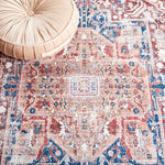 Load image into Gallery viewer, Safavieh Arizona Darina Red / Navy 2 ft. 6 in. x 8 ft. Indoor Machine Washable Runner