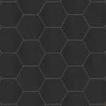 Charger l'image dans la visionneuse de galerie, Carreau de sol et de mur en porcelaine Merola Tile Apini Hex, noir mat, 9 po x 10,5 po (7,14 pi²/boîte)
