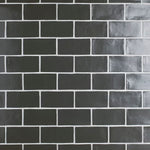 Load image into Gallery viewer, Merola Tile Chester Matte Nero 3 in. x 6 in. Ceramic Wall Tile (5.72 sq. ft./Case)