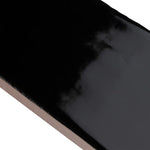 Load image into Gallery viewer, Merola Tile Castillo Black 3 in. x 12 in. Ceramic Wall Tile (5.72 sq. ft./Case)