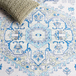 Load image into Gallery viewer, Safavieh Arizona Blanche Beige / Blue 2 ft. 6 in. x 8 ft. Indoor Machine Washable Runner