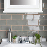 Load image into Gallery viewer, Merola Tile Chester Grey 3 inch x 6 inch Ceramic Wall Tile – 5.72 sq. ft. per Case, Glossy Smooth Finish