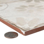 Charger l'image dans la visionneuse de galerie, Carrelage en céramique émaillé Merola Tile Kings Blume, blanc, pour sol et mur, épaisseur 0,39 po, largeur 17,63 po, 10,95 pi²/caisse, finition texturée mate