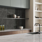 Load image into Gallery viewer, MSI UrbanSlat Marmiro Noir 16 in. x 48 in. Fluted Matte Ceramic Wall Tile – Marble Look (15.51 sq. ft./Case)