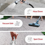 Charger l'image dans la visionneuse de galerie, Tapis d'intérieur ovale tressé nuLOOM Lefebvre sel et poivre 90 cm x 150 cm