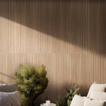 Load image into Gallery viewer, MSI Urban Ridge Natural 16 in. x 48 in. Matte Ceramic Fluted Wall Tile – Wood Look (15.51 sq. ft./Case)