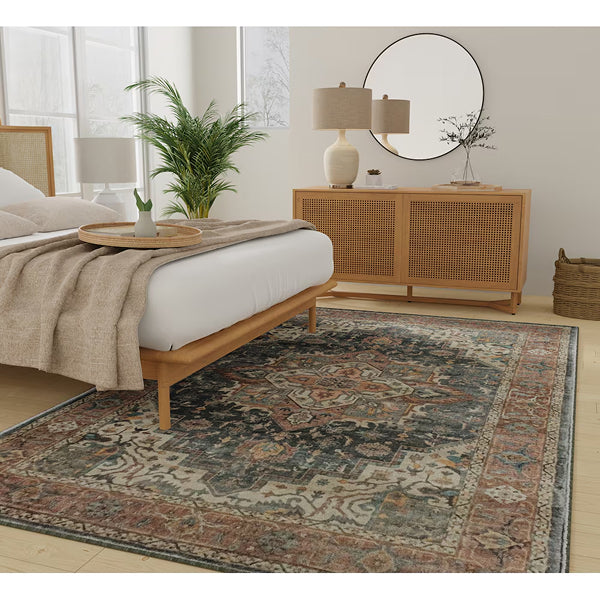 StyleWell Distressed Antique Multi 7 ft. 6-inch x 9 ft. Indoor Area Rug