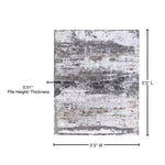 Charger l'image dans la visionneuse de galerie, Tapis d'intérieur Home Decorators Collection Lakeside Grey 7 pi 10 po x 9 pi 10 po