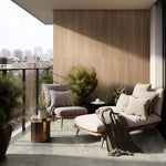 Load image into Gallery viewer, MSI Urban Ridge Natural 16 in. x 48 in. Matte Ceramic Fluted Wall Tile – Wood Look (15.51 sq. ft./Case)