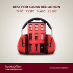 Load image into Gallery viewer, floorMuffler 100 sq. ft Rolls 48 in. W x 25 ft. L x 2 mm Underlayment for Laminate, Solid Hardwood, and Engineered Hardwood