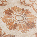 Load image into Gallery viewer, Merola Tile Costa Arena Decor Fleur 7.75 inch x 7.75 inch Ceramic Floor and Wall Tile – 11.11 sq ft per Case, Rustic Floral Stone Look Matte Finish Indoor Tile
