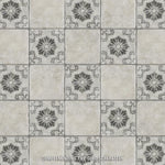 Load image into Gallery viewer, Merola Tile Costa Cendra Decor Fleur 7.75 inch x 7.75 inch Ceramic Floor and Wall Tile – 11.11 sq ft per Case, Rustic Stone Look Matte Finish