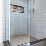 Load image into Gallery viewer, Merola Tile Chester Acqua 3 inch x 6 inch Ceramic Wall Tile – 5.72 sq. ft. per Case, Glossy Smooth Finish
