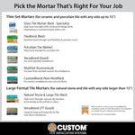 Load image into Gallery viewer, CustomBlend 50 lb. Gray Standard Thin-Set Mortar – Floor Tile Adhesive by Custom Building Products