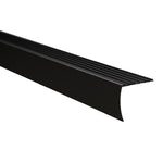 Load image into Gallery viewer, Shur Trim Matte Black 1-1/8 in. x 6 ft. Aluminum Moulding Stair Nosing