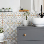 Charger l'image dans la visionneuse de galerie, Merola Tile Revival Memory Mini Ceramic Floor and Wall Tile 4 inch Width 4 inch Length 12.72 sq ft/case Patterned Glossy Finish