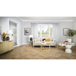 Charger l'image dans la visionneuse de galerie, Revêtement de sol en vinyle imperméable de luxe Lifeproof Chevron Dusk Cherry 8 mm x 12 po l x 28 po L 22 mil Click Lock (18,87 pi²/boîte)