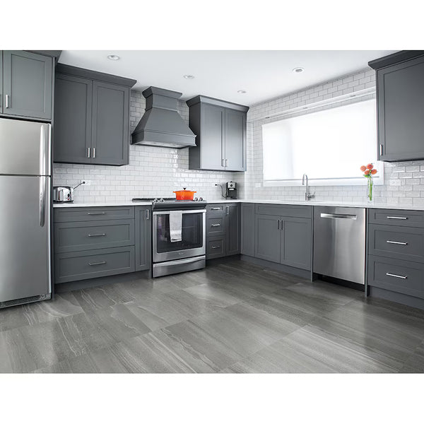 Anatolia 12-inch x 24-inch Gladstone Grey Matte Rectified Ceramic Tile