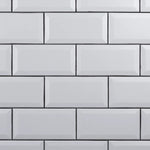 Charger l'image dans la visionneuse de galerie, Merola Tile Crown Heights Beveled Matte White 3x6 Ceramic Wall Tile
