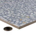 Charger l'image dans la visionneuse de galerie, Merola Tile Farnese Amalfi Azul Porcelain Tile 11.5 inch x 11.5 inch 10.55 sq. ft./case Matte Textured Stone Look Finish