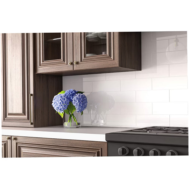 Anatolia Metro White 4-inch x 12-inch Ceramic Gloss Wall Tile