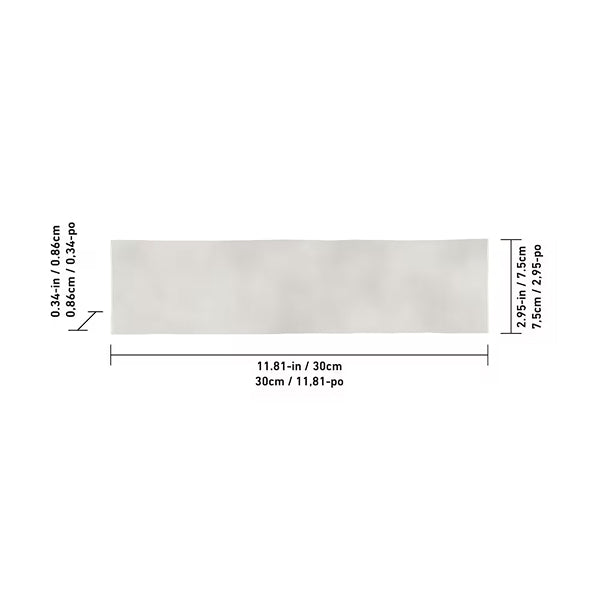 Anatolia 3-inch x 12-inch Concordia Oyster Glossy Pressed Ceramic Wall Tile – 10.66 sq. ft./case