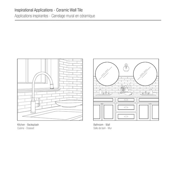 Anatolia 3-inch x 12-inch Concordia Oyster Glossy Pressed Ceramic Wall Tile – 10.66 sq. ft./case