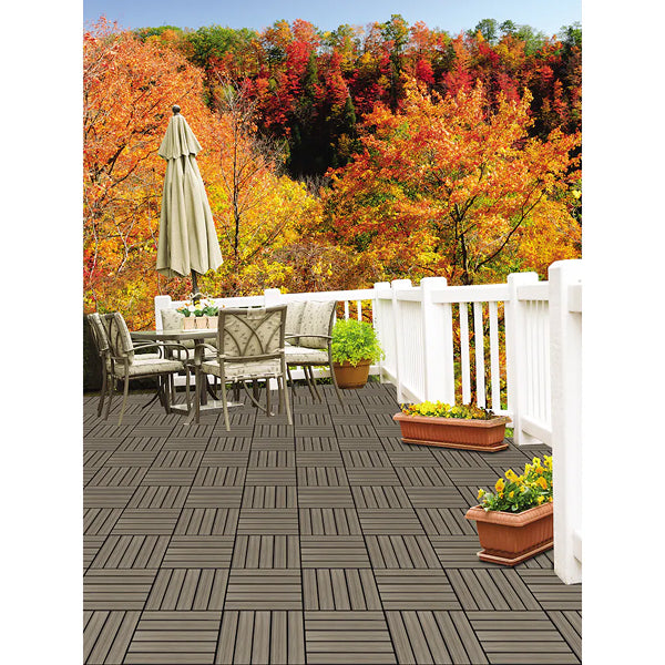 Aura Sandstone Interlocking Deck Tiles 12" x 24" | Outdoor Deck Tiles ...