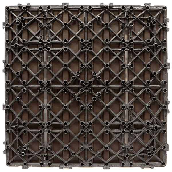 Creative Surfaces® 1' x 1' Composite Deck Tile (12-Pack) Cypress