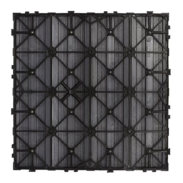 NewTechWood Light Gray Composite Interlocking Deck Tiles | 12" x 12 ...