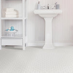 Charger l'image dans la visionneuse de galerie, Lattice Gray/Off-White Patterned 12 in. W x 12 in. L 1.5mm Luxury Vinyl Tile Flooring (10 sq.ft./case)