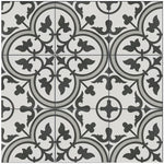 Charger l'image dans la visionneuse de galerie, Merola Tile Arte Grey Porcelain Floor & Wall Tile 0.4 inch Thick x 9.75 inch Wide Grey Square – 10.88 sq. ft./Case, Glazed Satin Finish