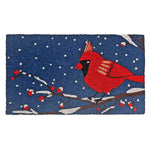 Load image into Gallery viewer, IH Casa Decor 18" x 30" Coir Door Mat (Midnight Cardinal)